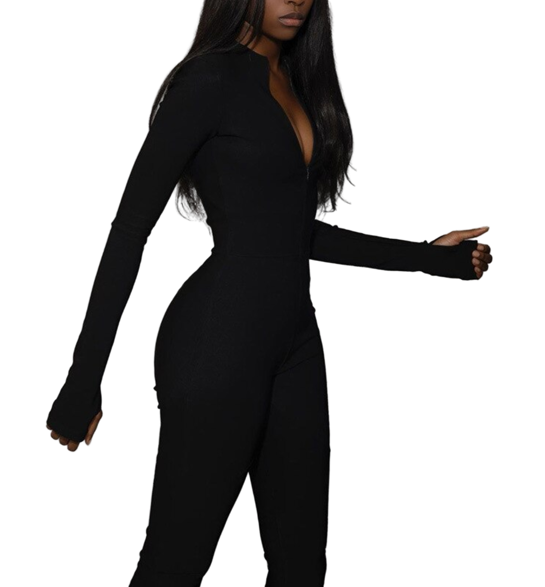 Dame Jumpsuit Bodycon Elegant Polyester Kort og Lang Stil-1