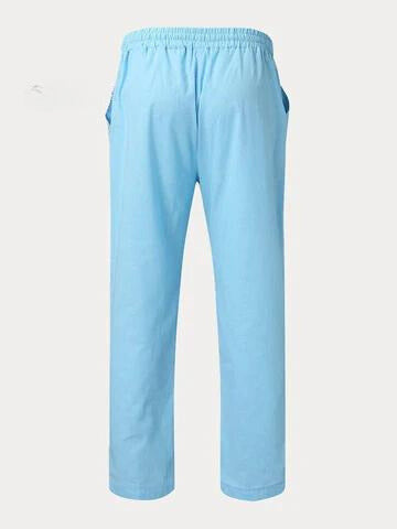 Herre Bukser og Skjorte Sett Løs Passform Myk Materiale 5