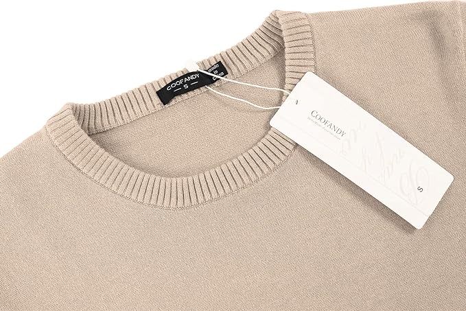 Herre Genser Klassisk Italiensk Design Bomull Komfortabel Passform-3