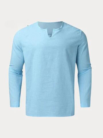 Herre Bukser og Skjorte Sett Løs Passform Myk Materiale 4