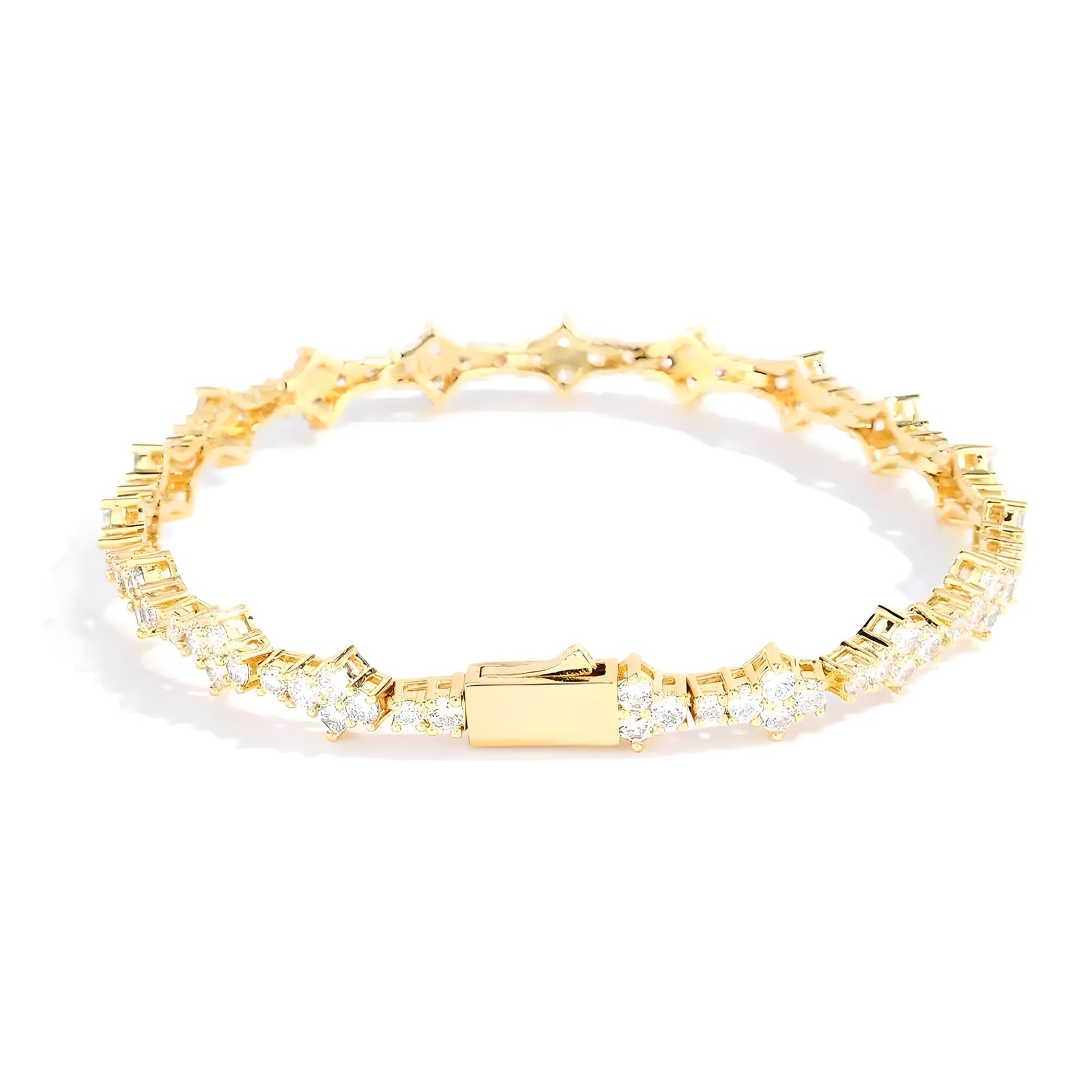 Armbånd Dame Geometrisk Design med Rhinestones 4