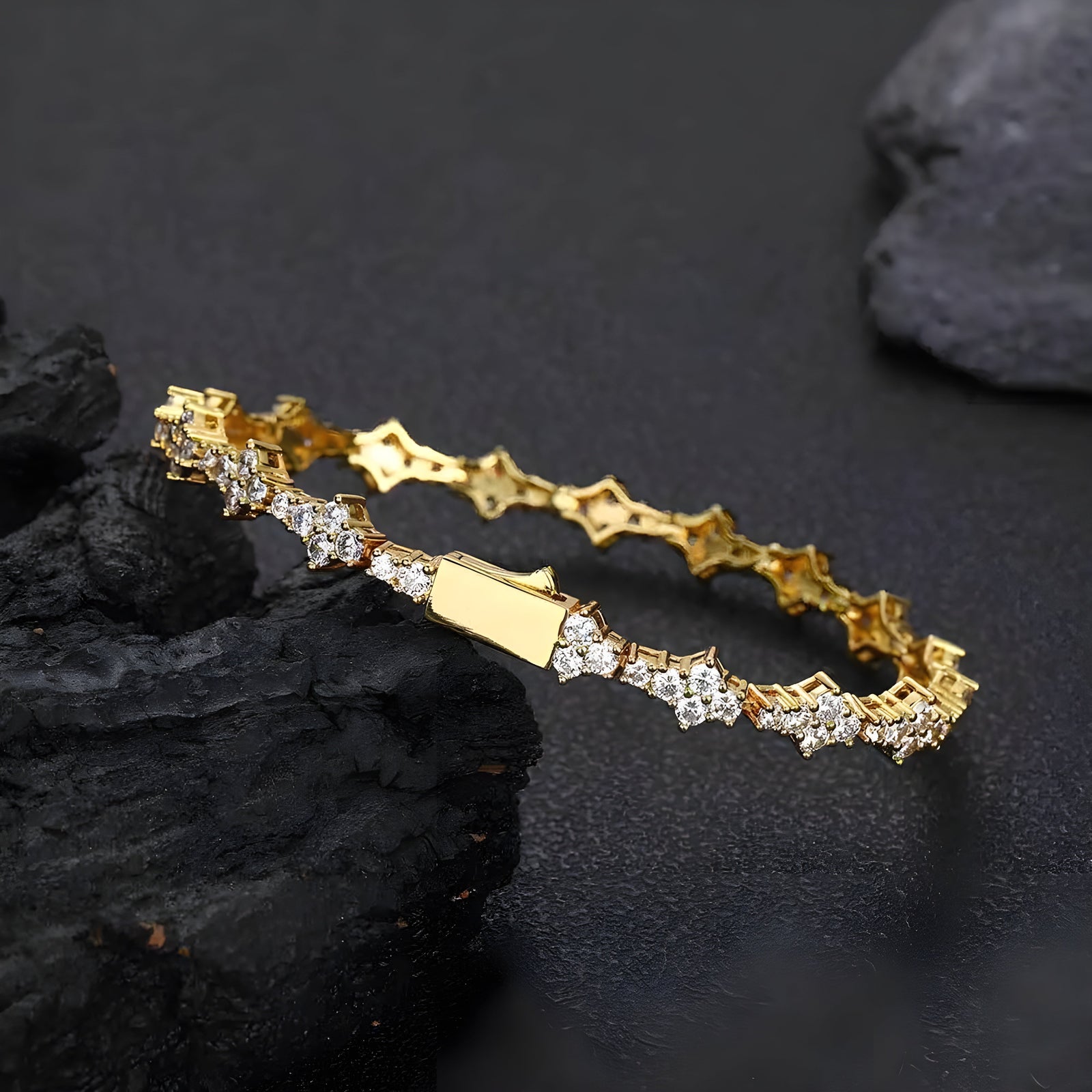 Armbånd Dame Geometrisk Design med Rhinestones 6