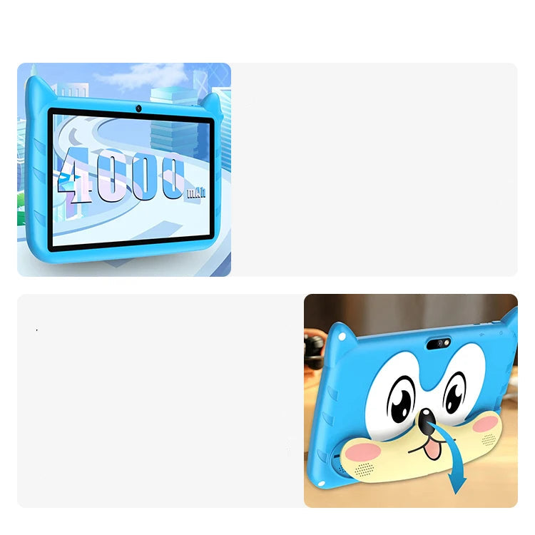 Barnetablått 7 Tommer Android 13 med 4GB RAM og 64GB ROM 2