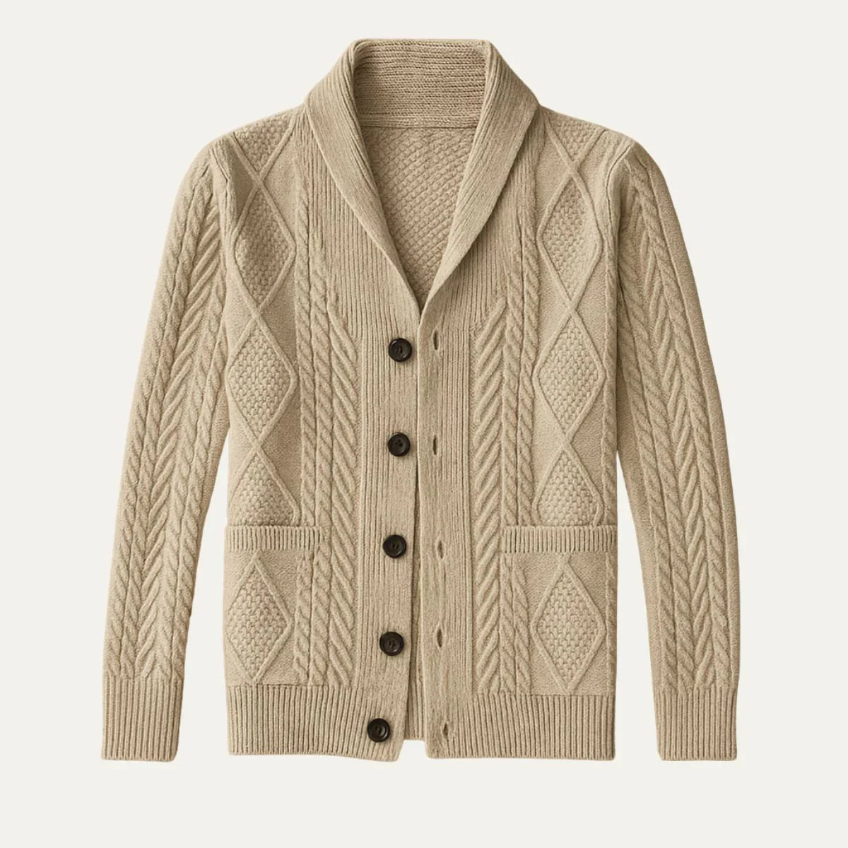 Cardigan Jakke Herre Klassisk Stil for Allsidig Bruk 1