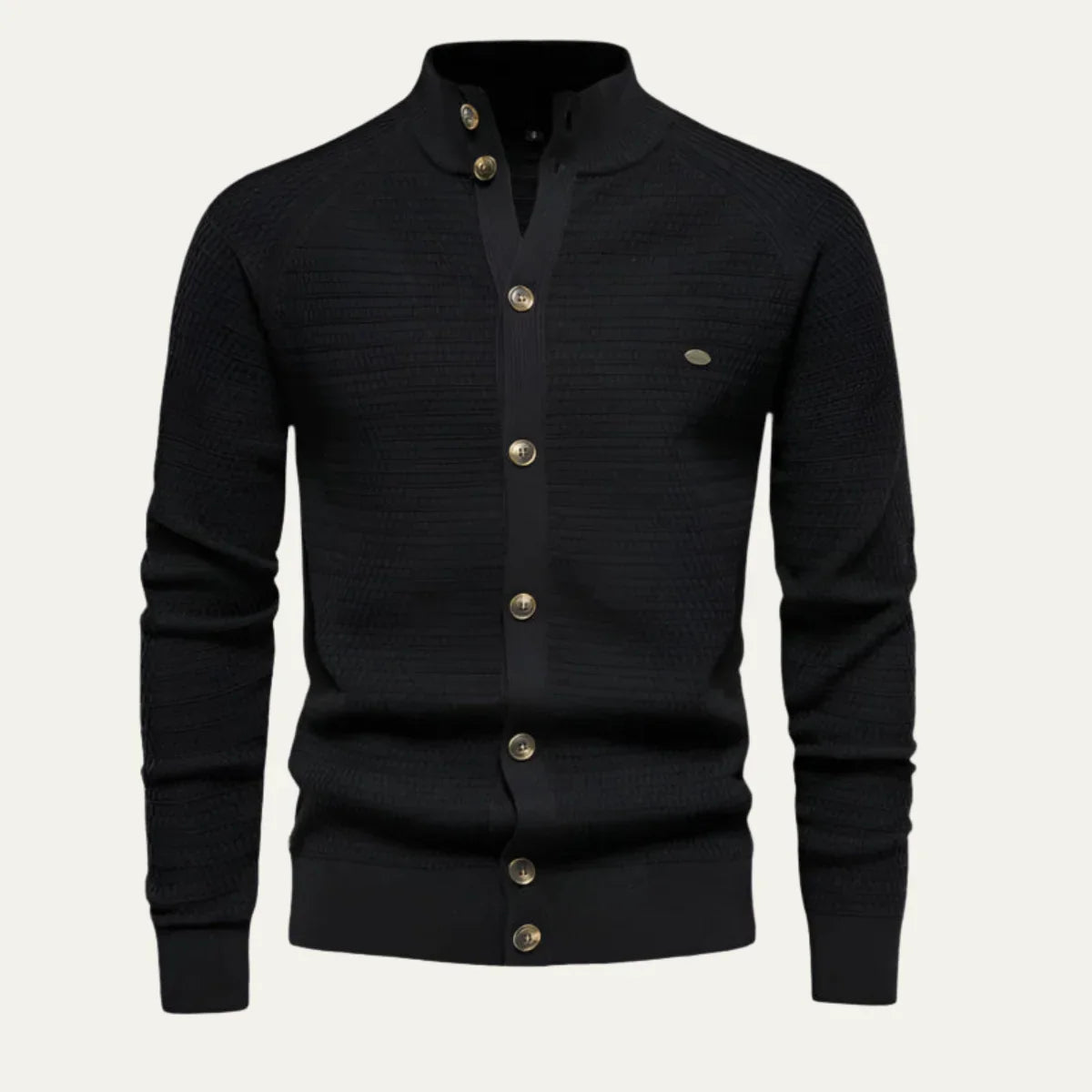 Cardigan Jakke Herre Klassisk Stil med Knapp Front 4