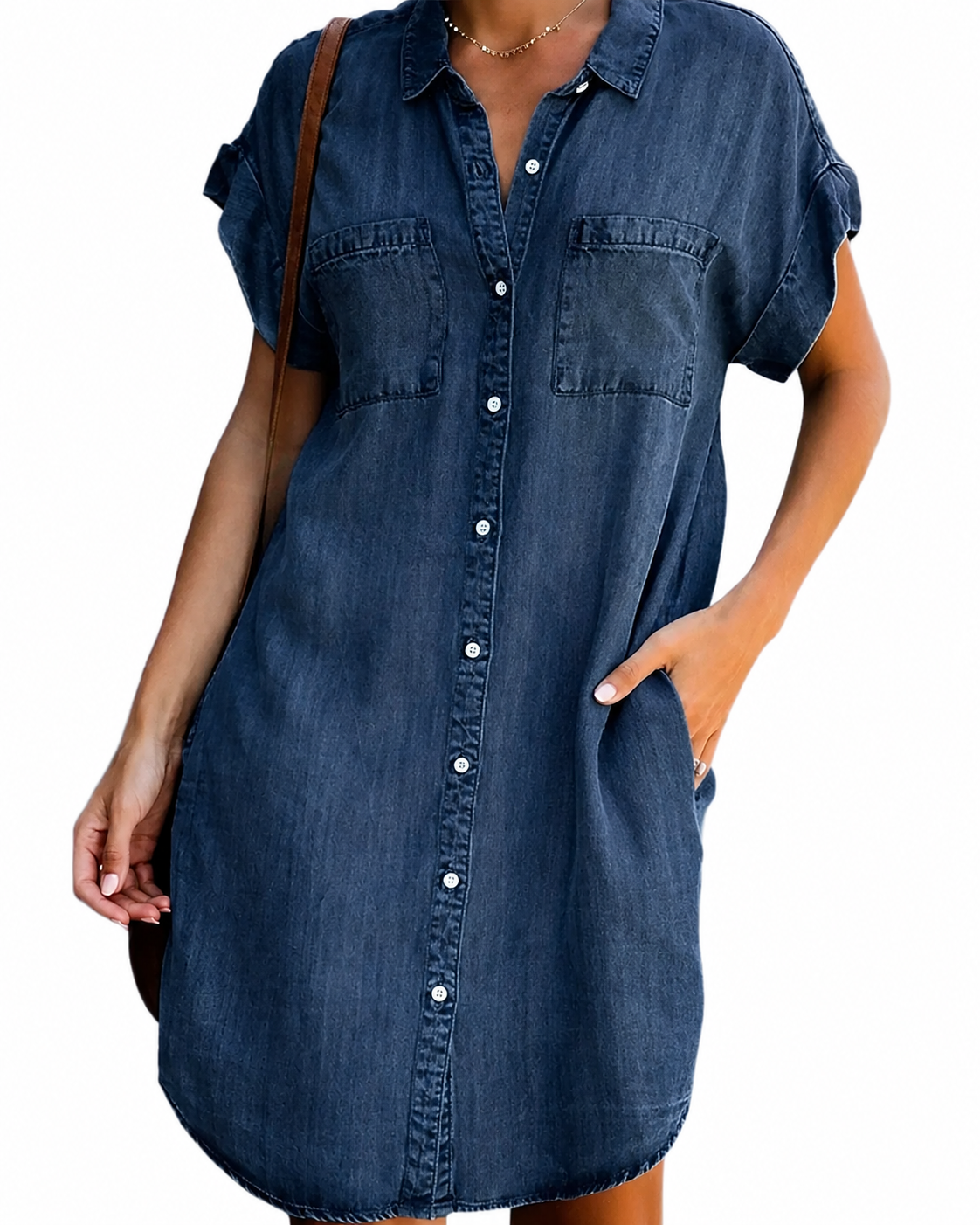 Abito da donna con design a camicia