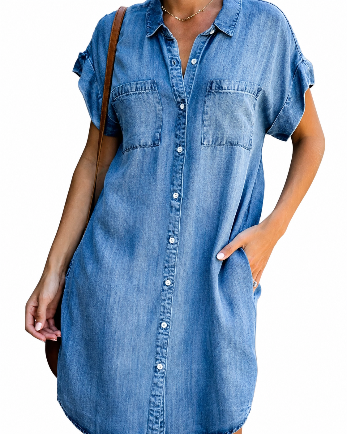 Abito da donna con design a camicia