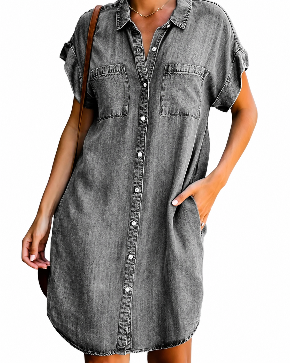 Abito da donna con design a camicia
