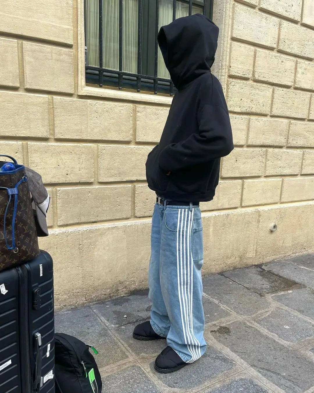 Dame Baggy Jeans Høy Midje 1
