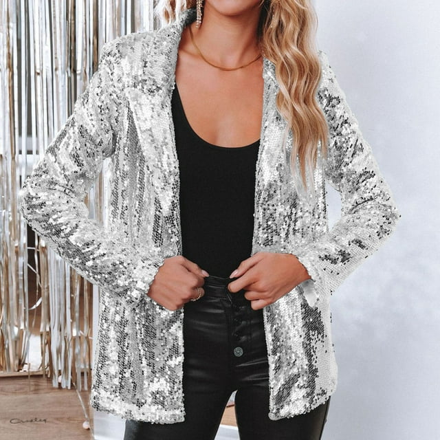 Dame Blazer med Paljetter 1