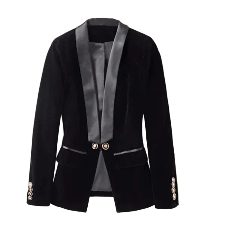 Dame Blazer med Satengslag 0