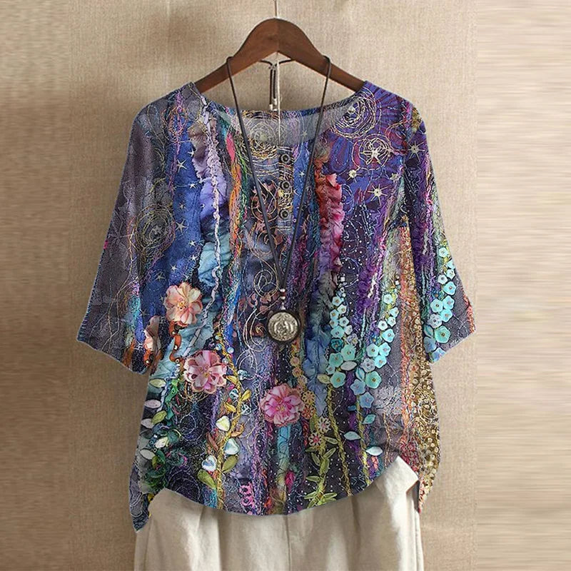 Dame Bluse Retro-inspirert 8