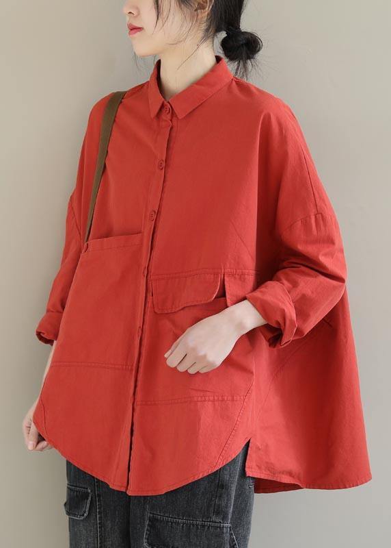 Dame Bluse med Jakkeslag Asymmetrisk Design 6