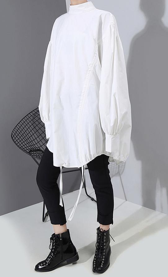 Dame Bluse med Lantern Sleeve Casual Stil 3