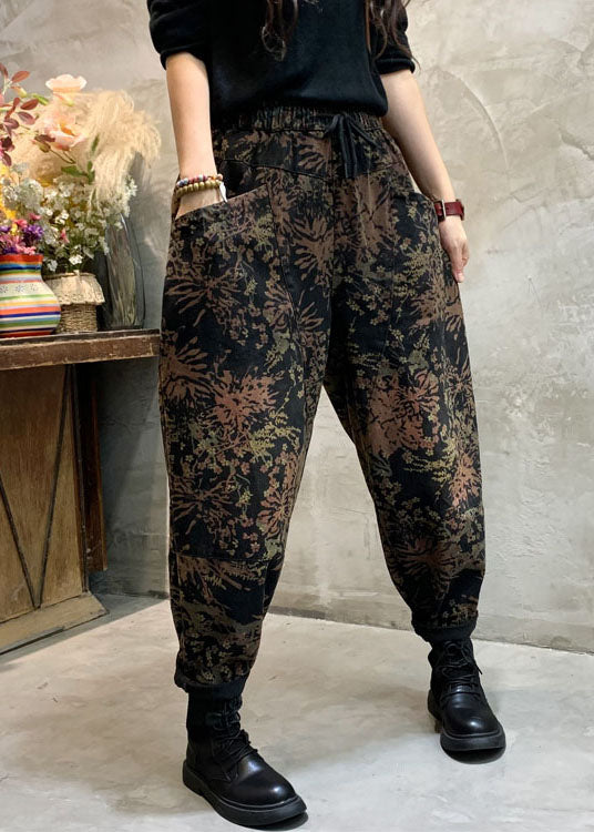Dame Bukser Cinched Design Trendy Print 2