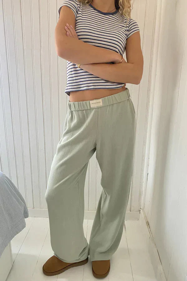 Dame Bukser med Løs Passform og Elastisk Midje 10