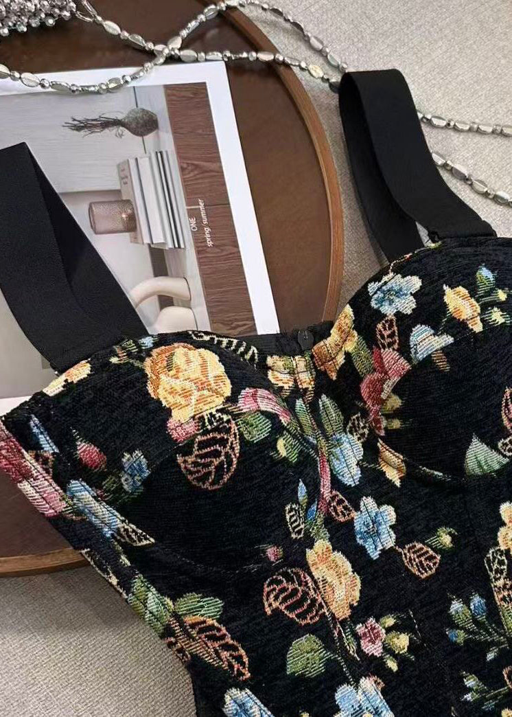 Dame Cami Tank Top med Fiskebeinmønster 3