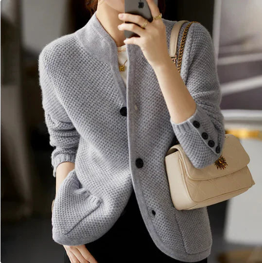 Dame Cardigan Klassisk Stil 2