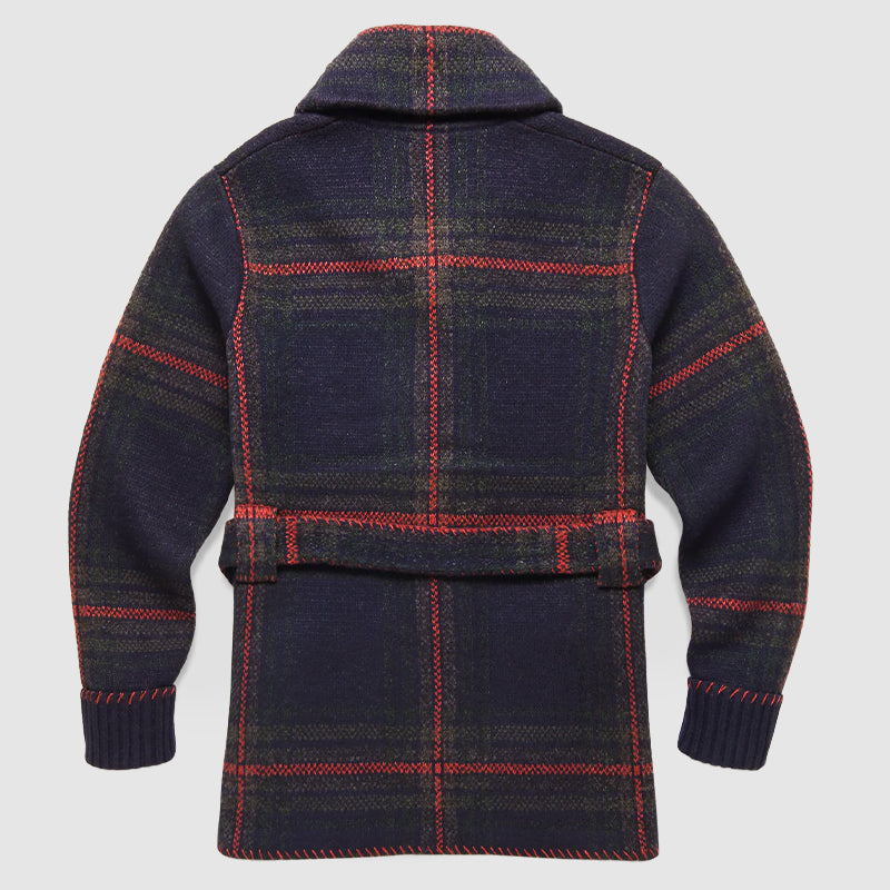Dame Cardigan Rutestrikket 1