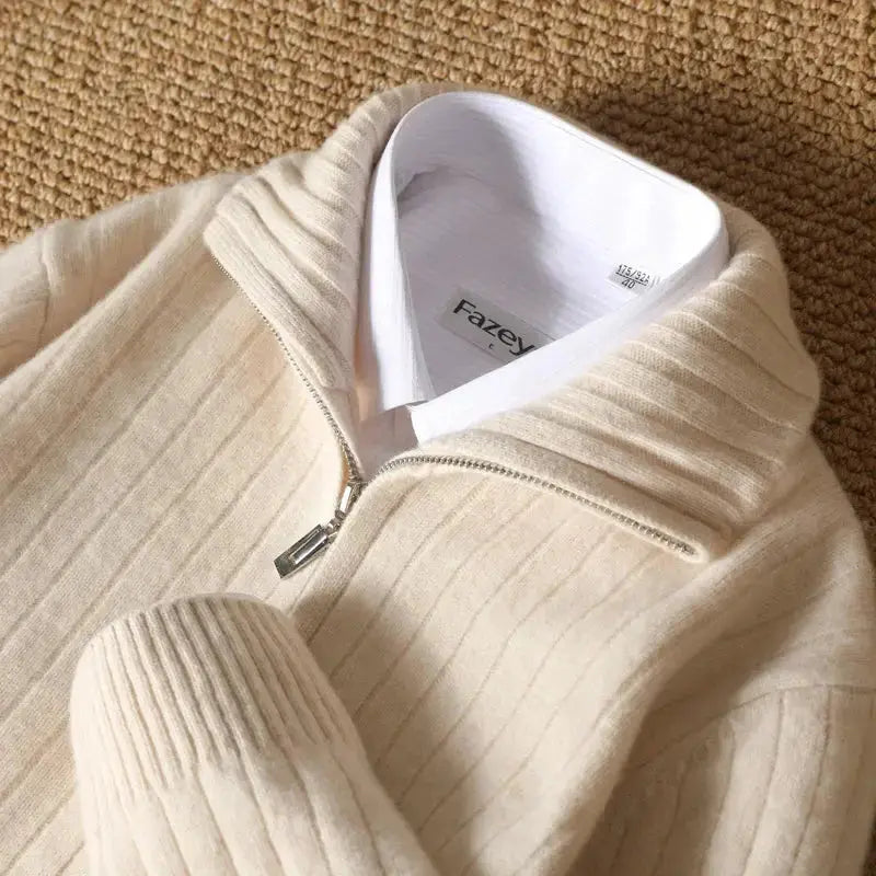 Dame Cardigan med Stilige Striper 3