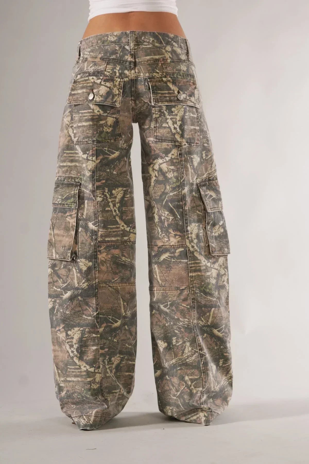 Dame Cargobukser Camouflage Stil 2