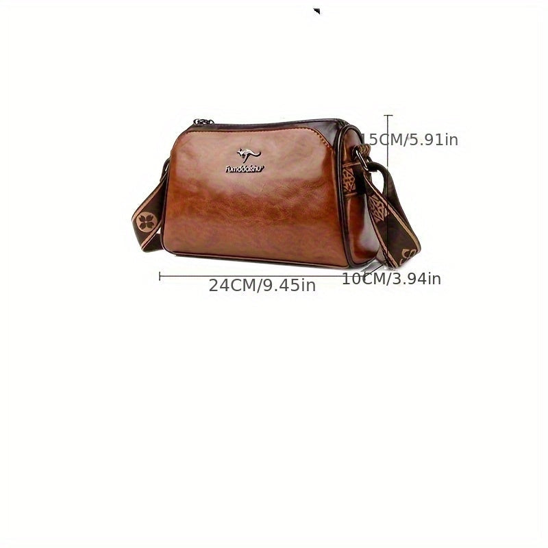 Dame Crossbody Veske Med Tidløst Design og Praktisk Oppbevaring 5