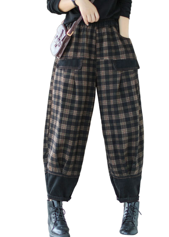 Dame Denim Bukse med Patchwork Design 0