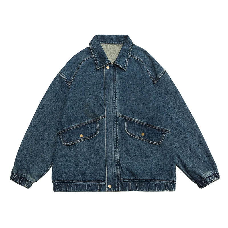 Dame Dongerijakke Oversized Retro Stil 0