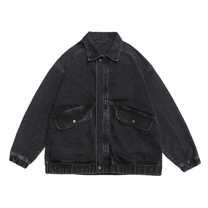 Dame Dongerijakke Oversized Retro Stil 8