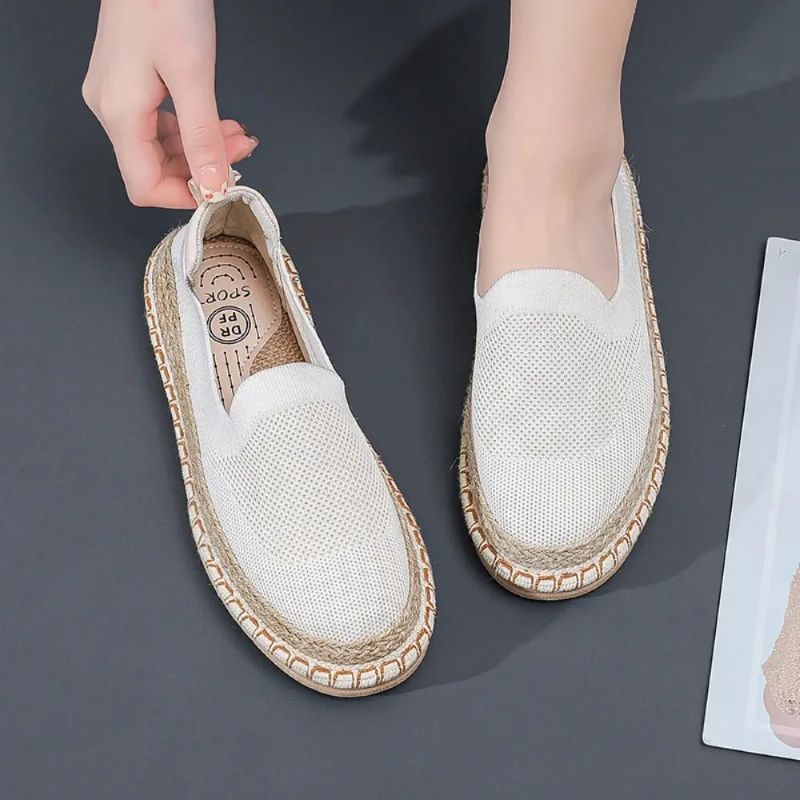 Dame Espadrilles med Strikket Overdel 3
