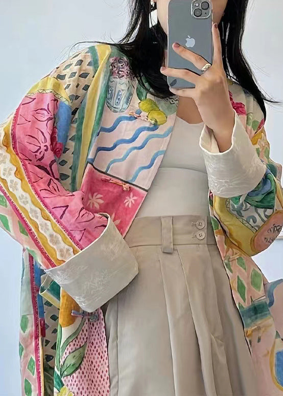 Dame Fargeblokk Patchwork Topp Uformell 2