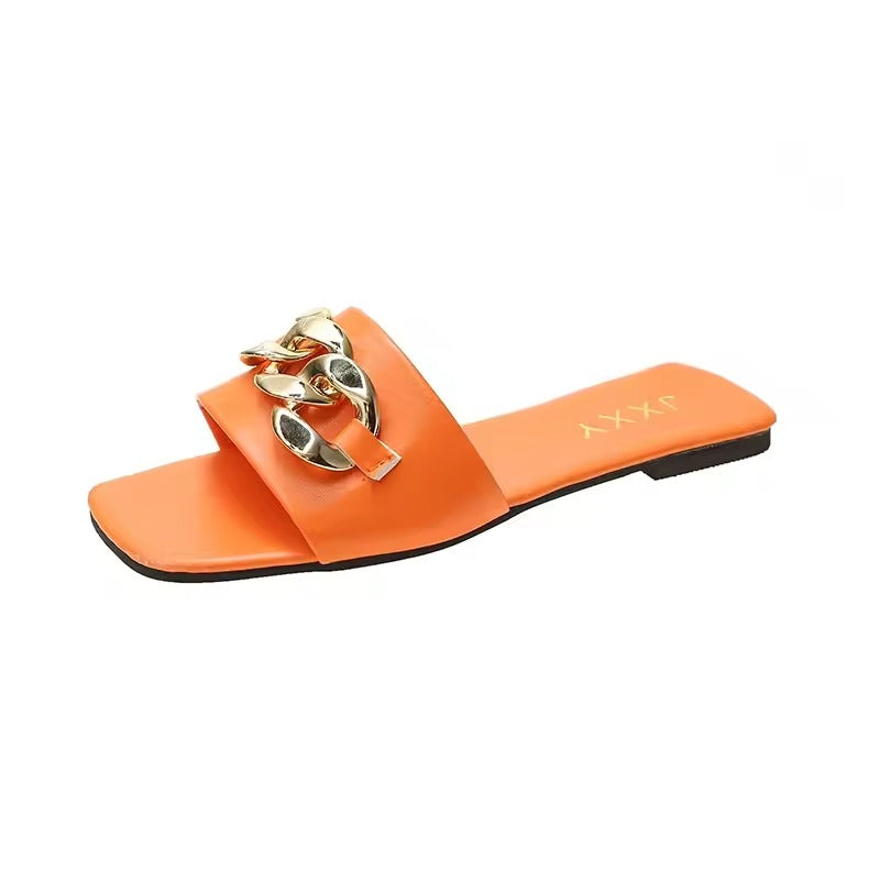 Dame Flate Sandaler med Chunky Detaljer 10