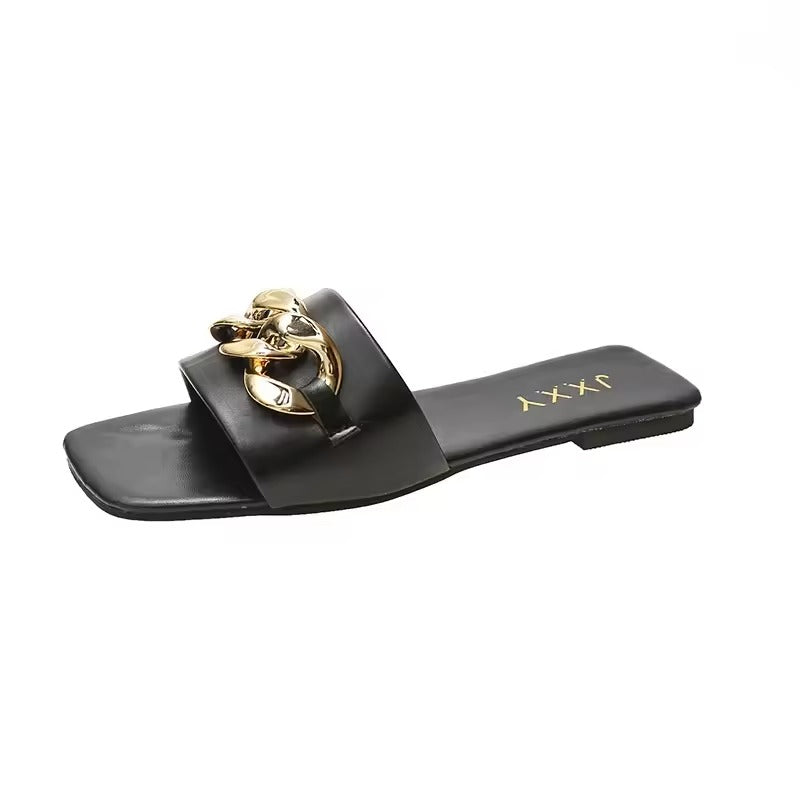 Dame Flate Sandaler med Chunky Detaljer 8