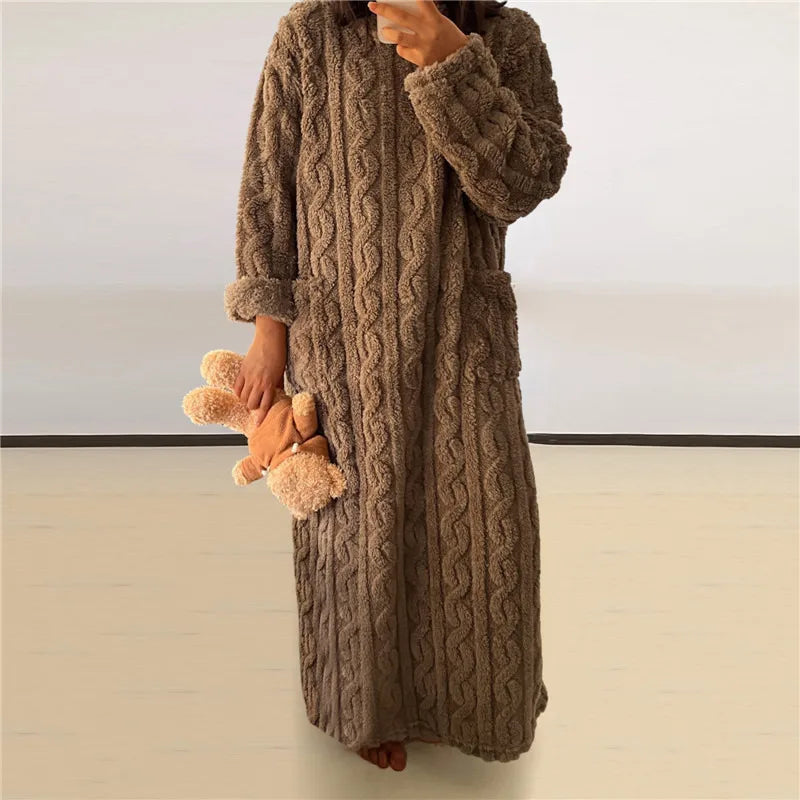 Dame Fleece Kjole Cozy 10