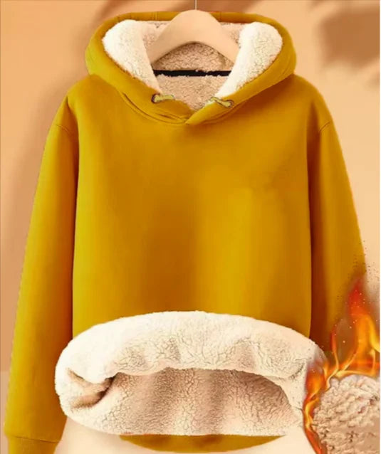 Dame Fleecejakke med Hette 6