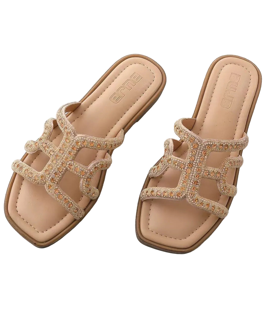 Dame Flip-Flops med Rhinestone Detaljer 2