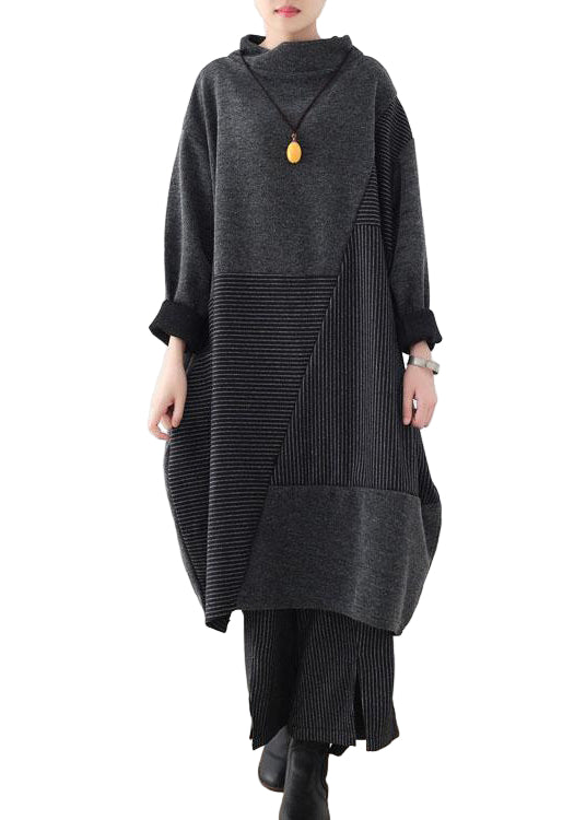 Dame Genser og Bukse Sett med Stripete Design 0