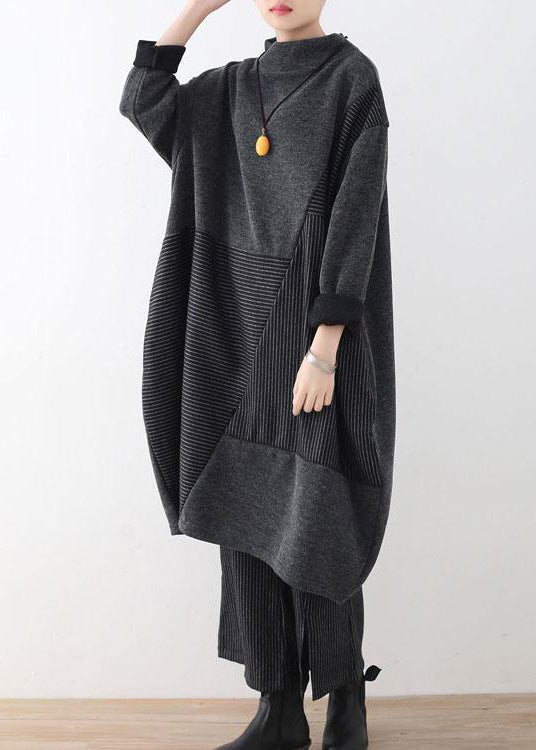 Dame Genser og Bukse Sett med Stripete Design 2