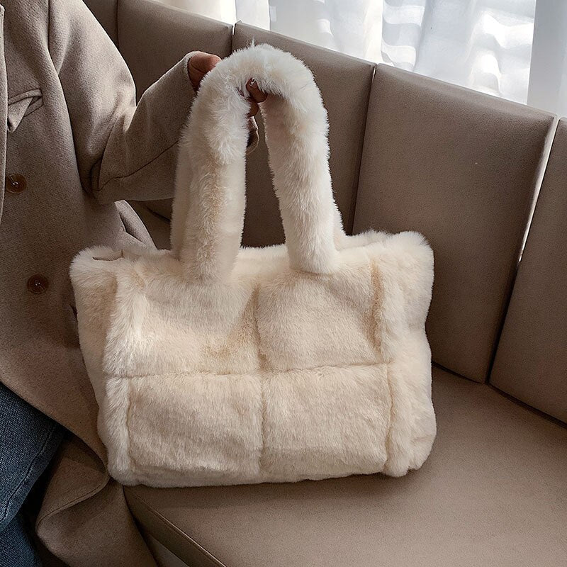 Dame Håndveske Trendy Vinterstil med Romslig Oppbevaringsplass 3