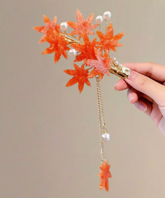 Dame Hårnål med Blad- og Blomstermotiv 1