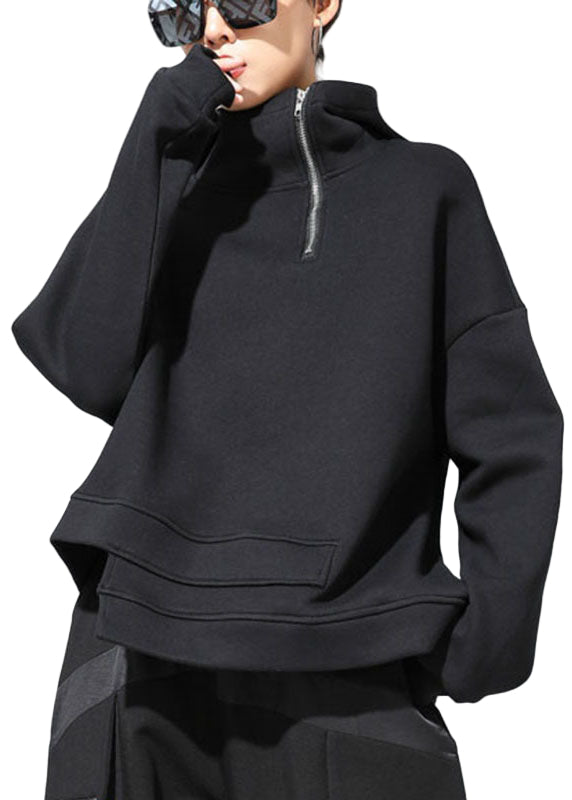 Dame Hettegenser med Asymmetrisk Design 0