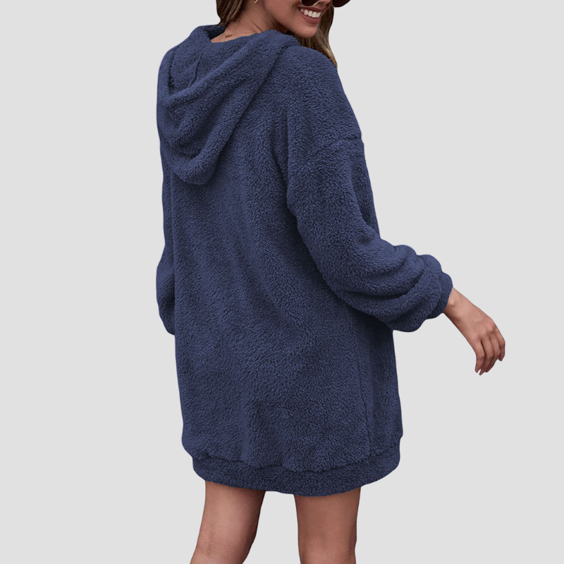 Dame Hoodie Fluffy Polyester 1