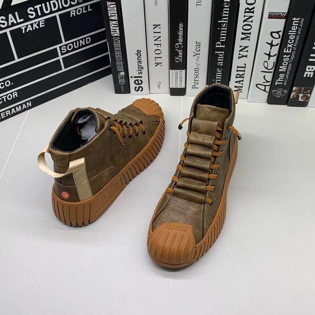 Dame Høye Snørestøvler Britisk Stil 1