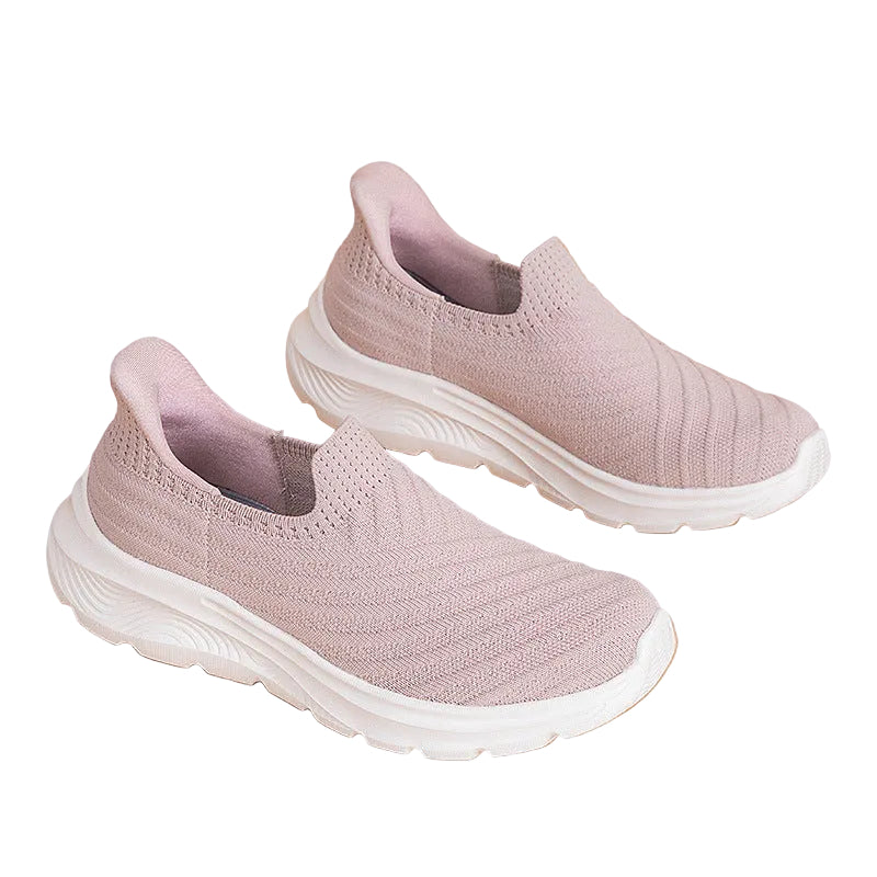 Dame Joggesko Slip-On Pustende Design for Fritid og Sport 0