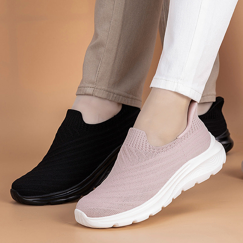 Dame Joggesko Slip-On Pustende Design for Fritid og Sport 4