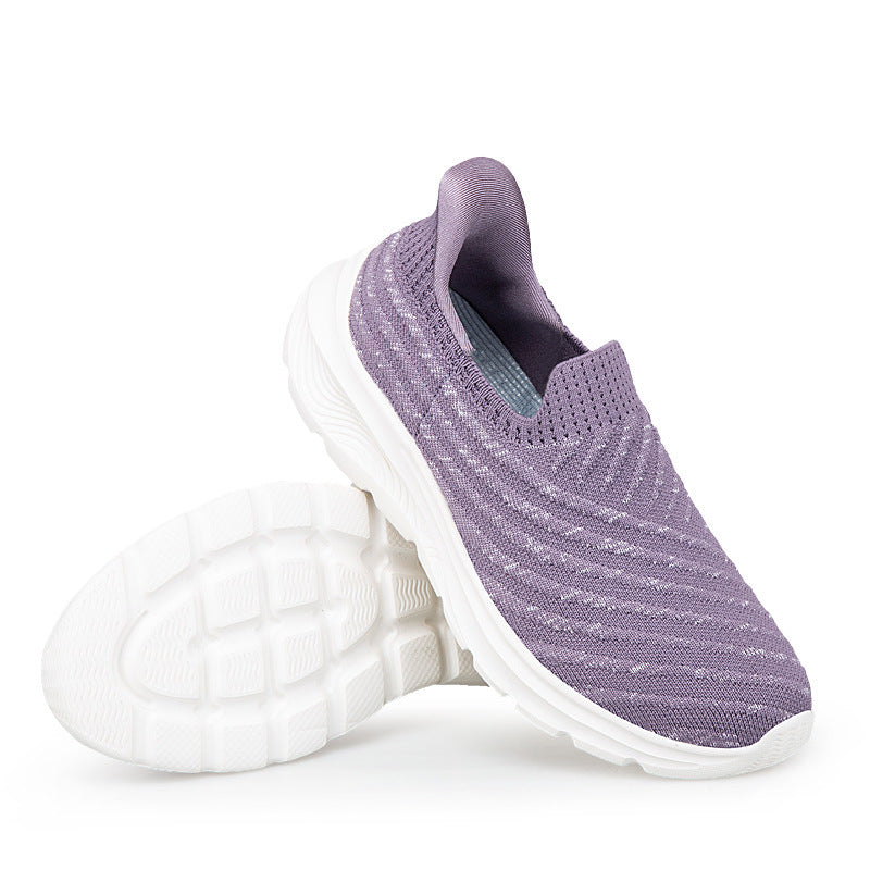 Dame Joggesko Slip-On Pustende Design for Fritid og Sport 5