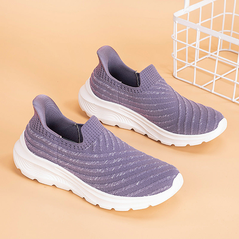 Dame Joggesko Slip-On Pustende Design for Fritid og Sport 6
