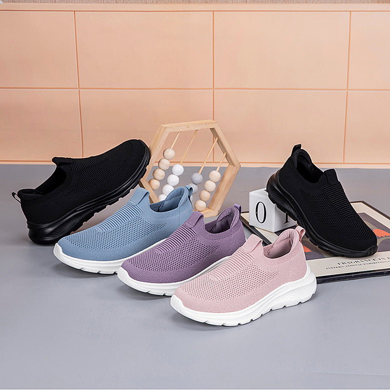 Dame Joggesko Slip-On med Elastisk Design for Komfort og Godt Grip 3