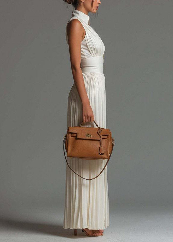 Dame Jumpsuit Ermeløs Rynket Design 1