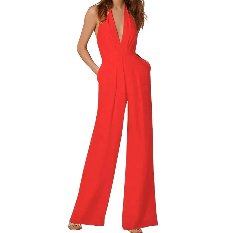 Dame Jumpsuit Tidløs Design Allsidig Stil 4